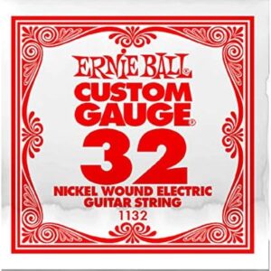 Ernie Ball: 1132 Jeu de cordes pour guitare électrique nickelée .032