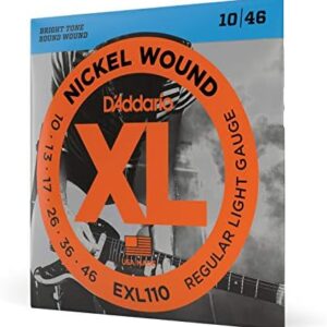 D'Addario - EXL110 - Regular Light, 10-46 - Cordes pour Guitares Électrique