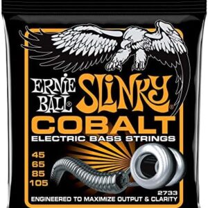 Ernie Ball Hybrid Slinky Cobalt Cordes, pour basse électrique, calibre 45-105