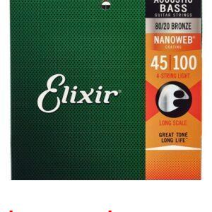 Elixir Nanoweb Acoustic Long Scale - Cordes de guitare en promo 🎸