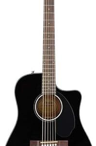 Fender CD-60SCE Dreadnought Guitare Acoustique Electro, Noir