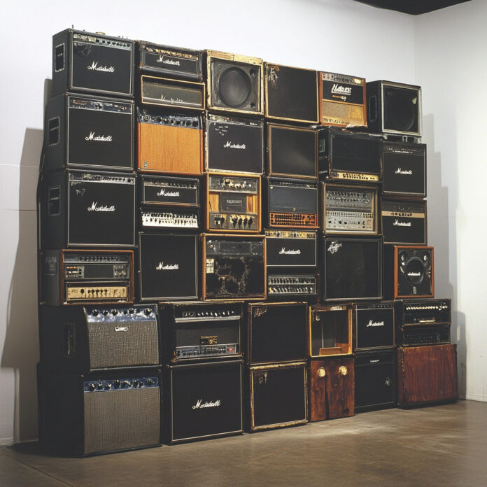 Pile d'amplis guitare