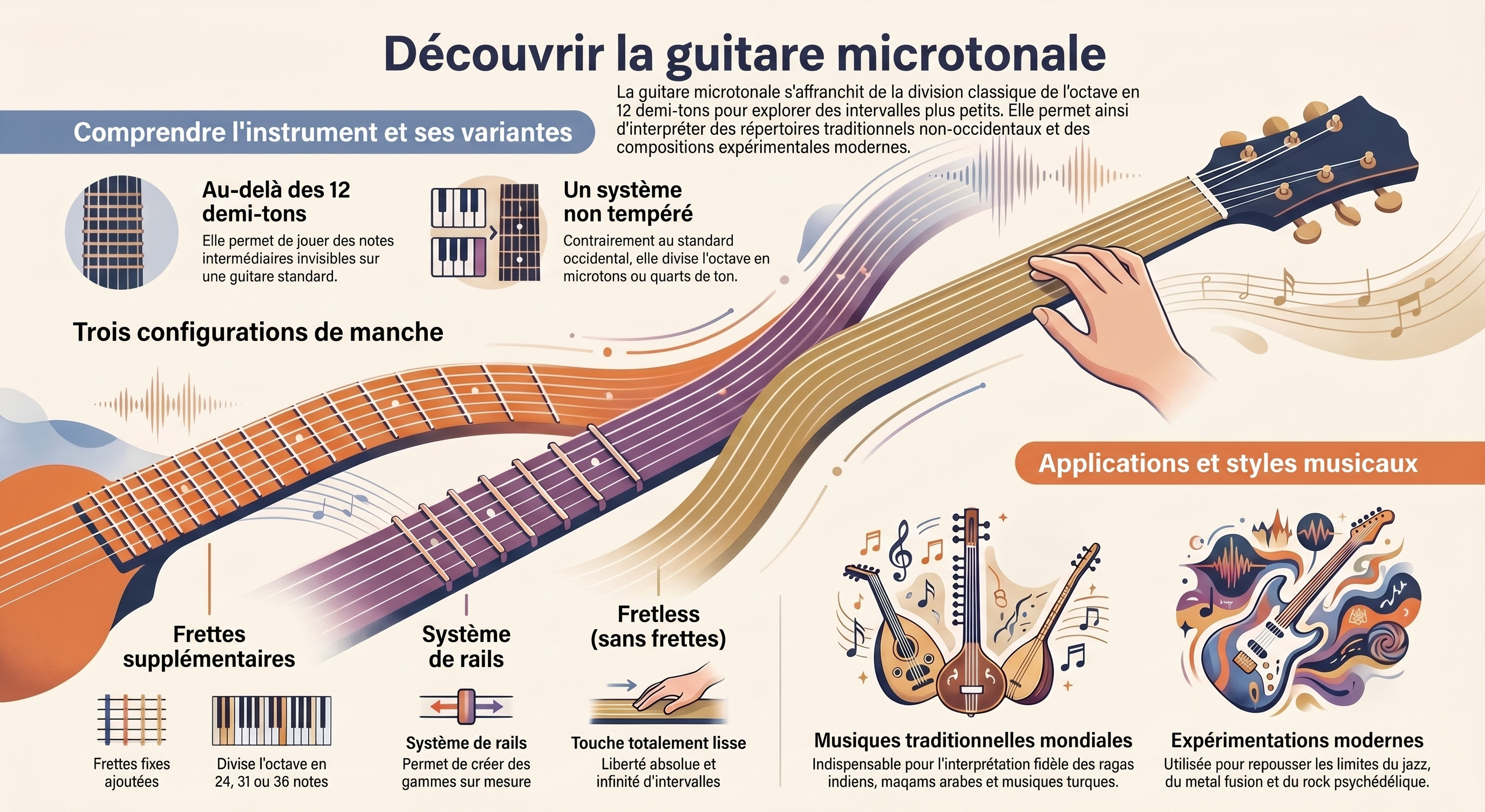 Découvrir la guitare microtonale